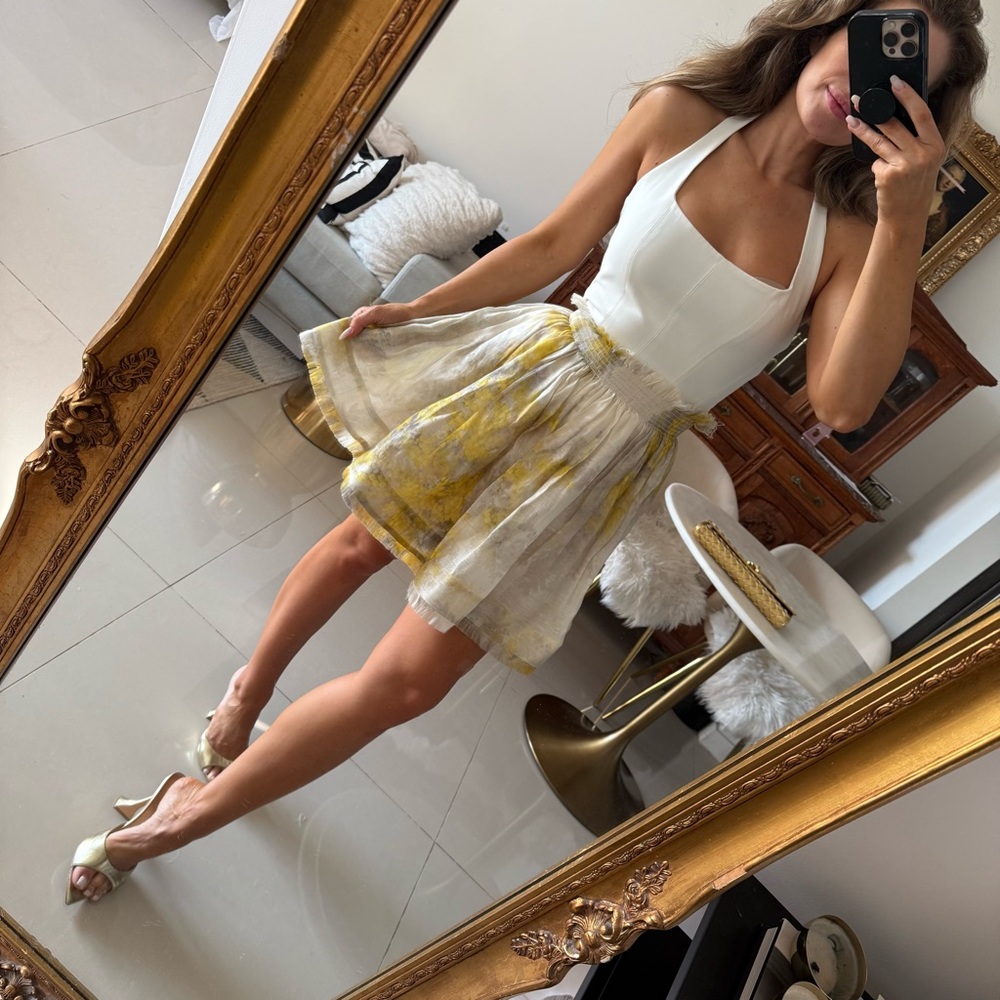 Zimmermann Wild Botanica Linen Skirt